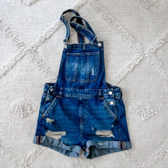 Divided from H&M Denim Overalls - Size 4 - Picture 1 of 2